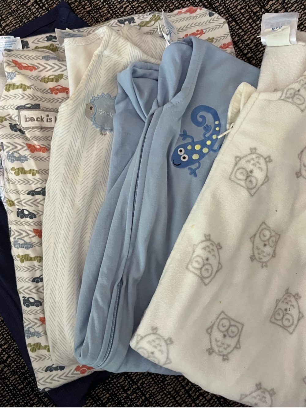 Assorted Baby Sleep Sack Set - mostly 6-12m